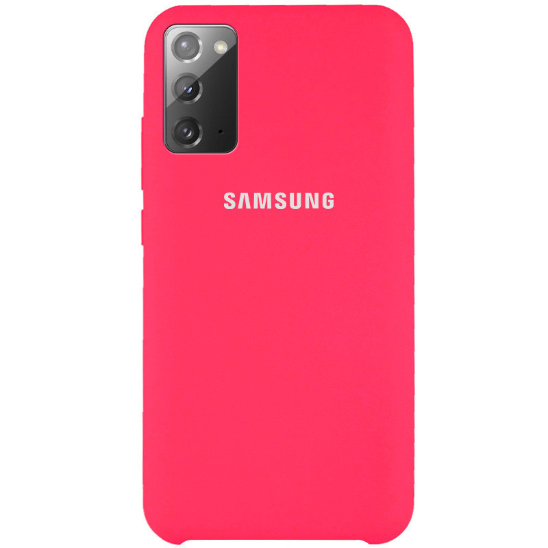

Чехол Epik Silicone Cover (AAA) для Samsung Galaxy Note 20 Розовый/Shiny pink