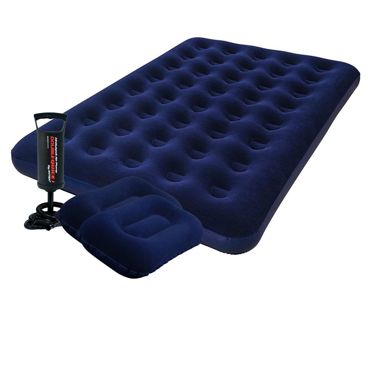 

Полуторный надувной матрас Bestway Pavillo 67002-1 с двумя подушками и ручным насосом 137 х 191 х 22 см Синий (RT-67002-1)