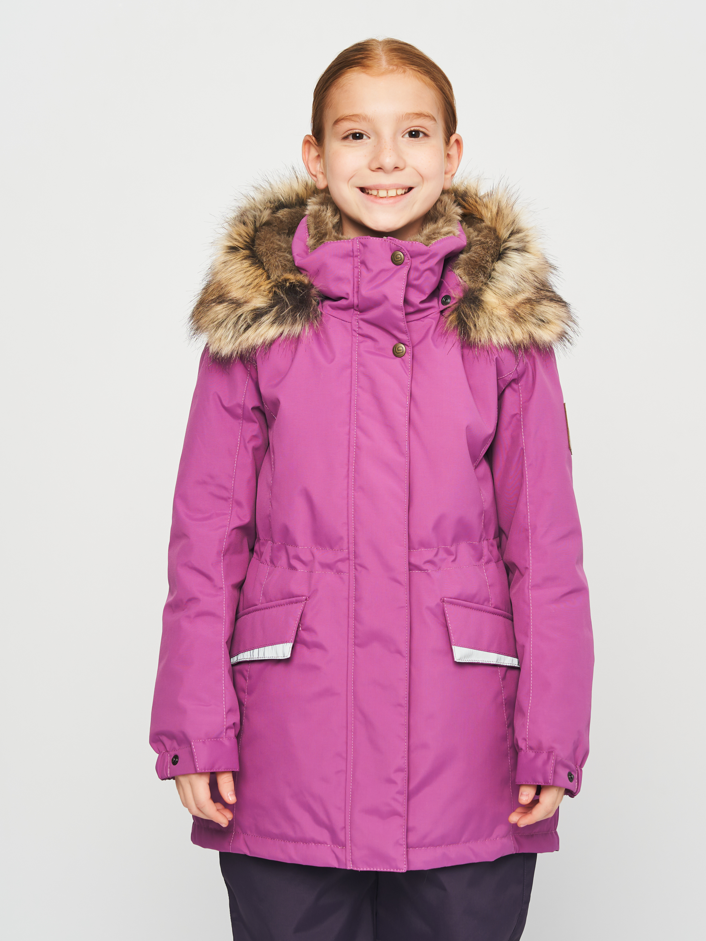 Акция на Підліткова зимова куртка-парка для дівчинки Lenne Ella 23671-603 140 см от Rozetka