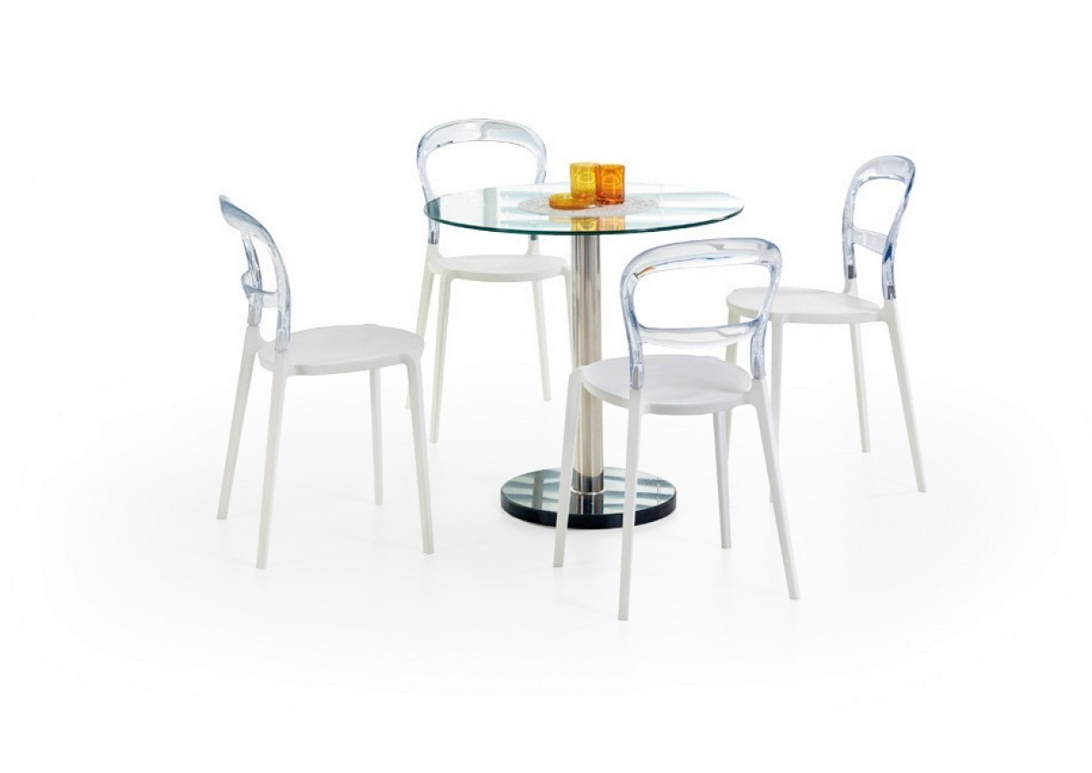 

Стол обеденный Halmar CYRYL круглый стеклянный 80 см