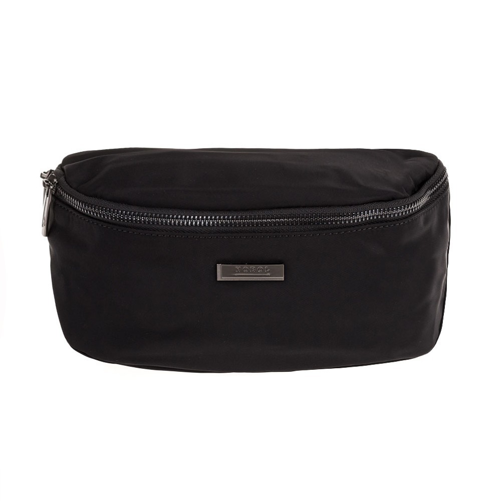 

Сумка на пояс (бананка) crossbody из водоотталкивающей ткани Nobol 621 черный