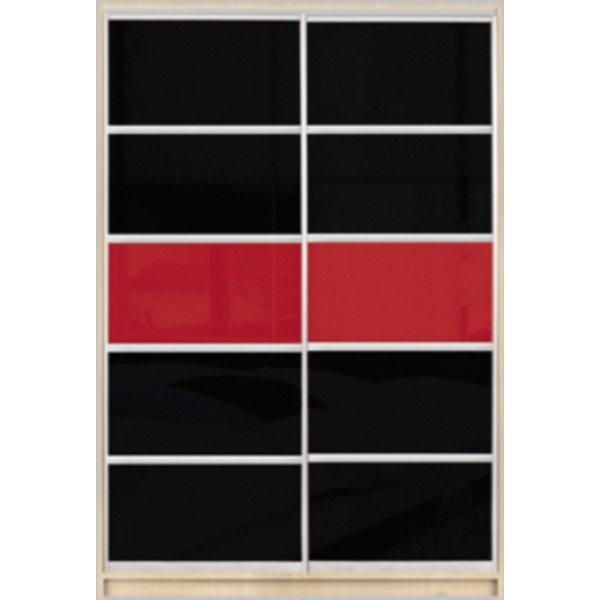 

Шкаф купе Стандарт 1 Цветной комбинированный фасад-6 1200x2200x600 двухдверный Matroluxe