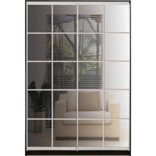 

Шкаф купе Стандарт 2 Зеркало-1 1500x2300x600 двухдверный Matroluxe