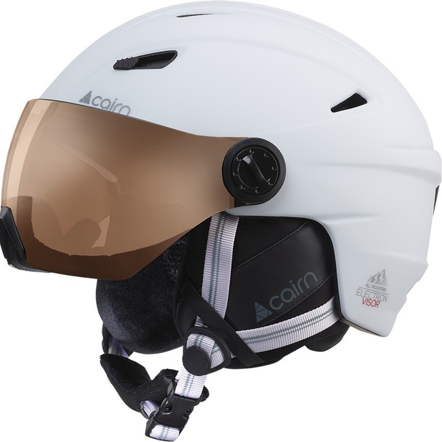 

Шлем горнолыжный защитный Cairn Electron Visor Photochromic 57-58 Mat White (0605880-01)