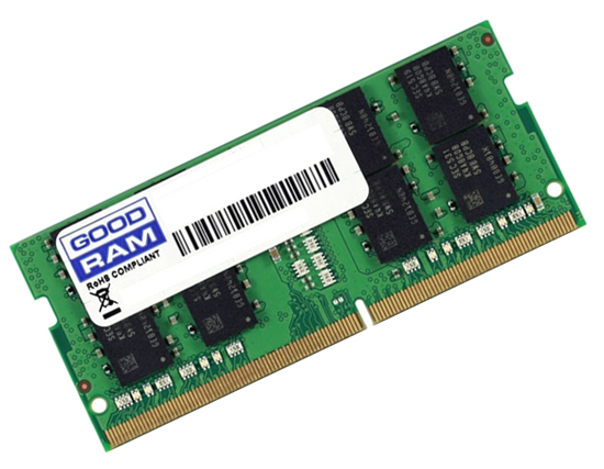 

GoodRAM 4 GB SO-DIMM DDR4 2666 MHz (GR2666S464L19S/4G)