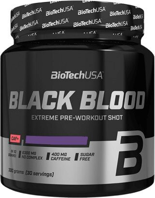 

Предтренировочный комплекс BioTech Black Blood CAF+ 300 г Синий виноград (5999076225859)