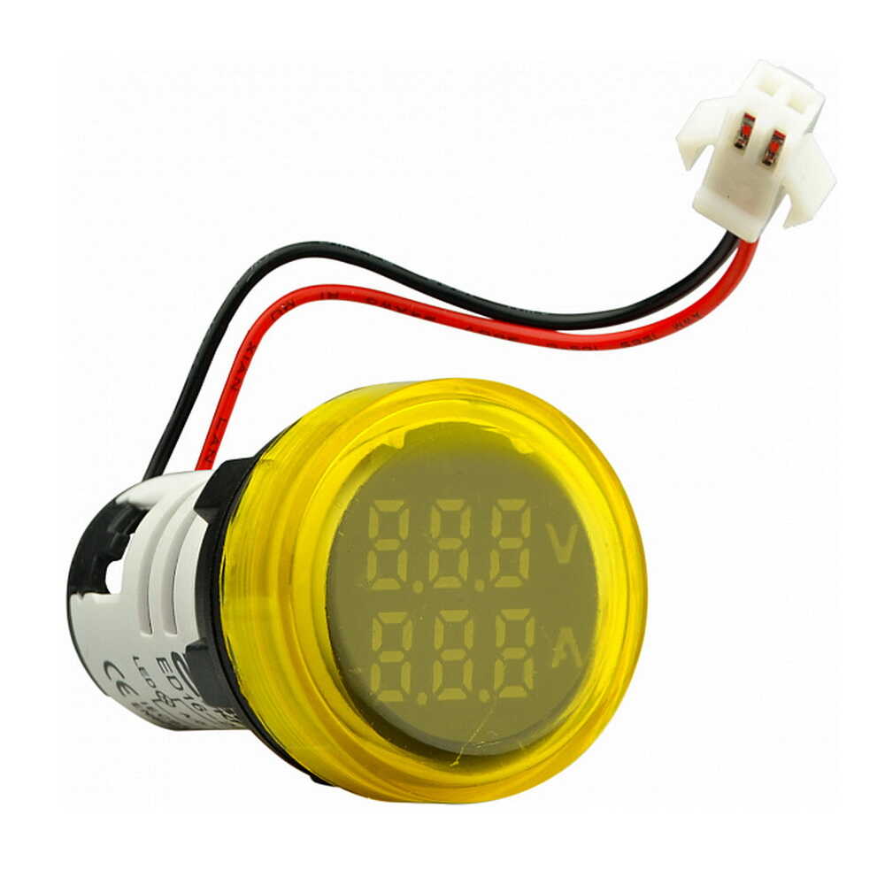 Амперметр+вольтметр цифровий АСКО-УКРЕМ ED16-22 VAD (0-100A, 50-500В ...