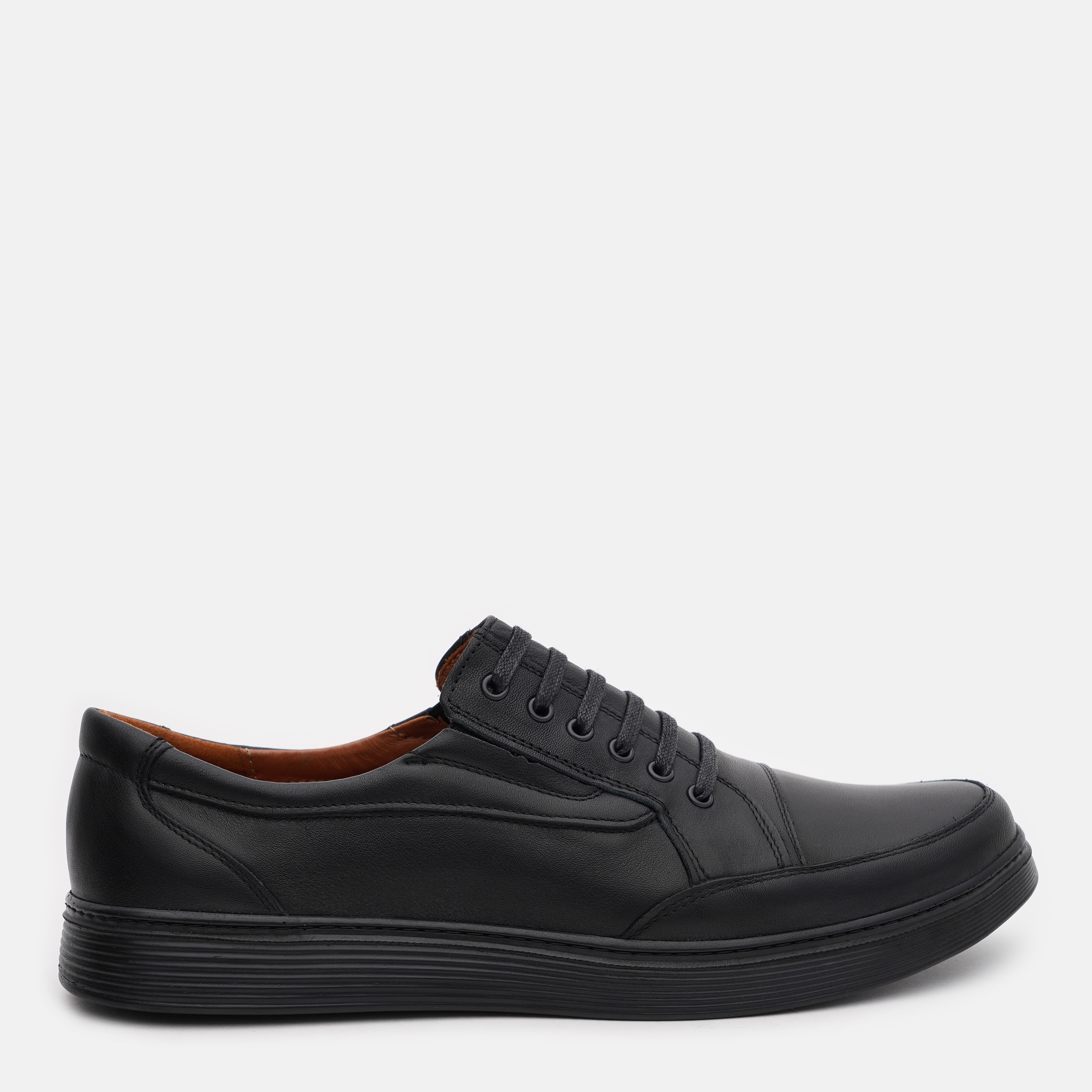 Акція на Чоловічі туфлі Prime Shoes 546 Black Leather 12-546-30119 40 26.5 см Чорні від Rozetka