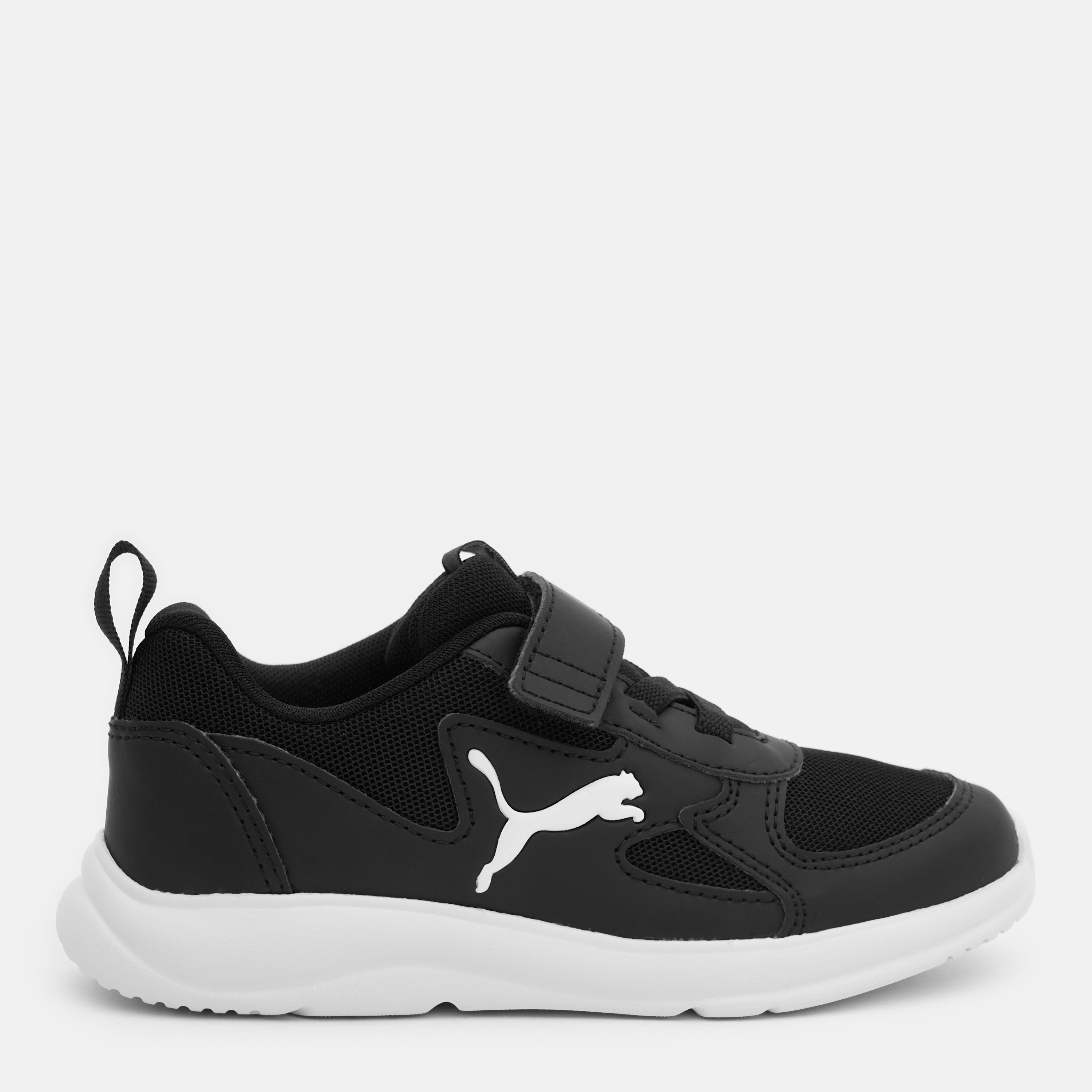 Акція на Дитячі шкіряні кросівки для хлопчика Puma Fun Racer AC PS 19297101 29 Black/White від Rozetka