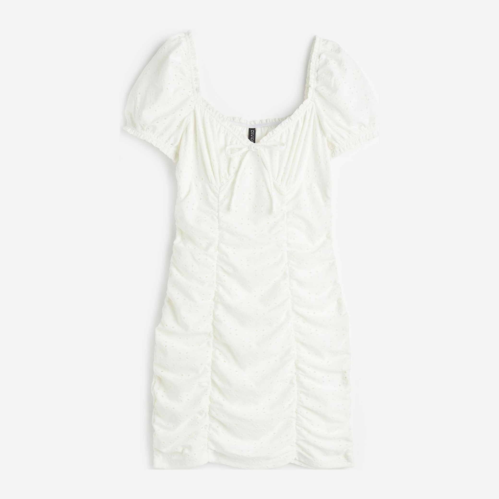 Акція на Сукня-футболка міні осіння жіноча H&M FL1062451 XS Біла від Rozetka