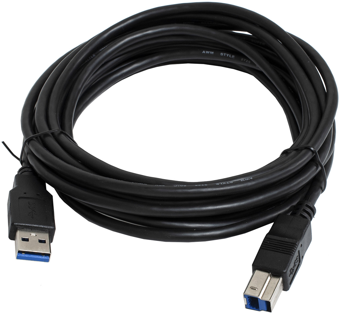 Кабель для принтера Patron USB 3.0 AM - BM 3 м Черный (CAB-PN-AMBM-USB3 ...