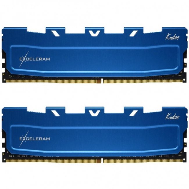 

Модуль памяти для компьютера DDR4 16GB (2x8GB) 3000 MHz Blue Kudos eXceleram (EKBLUE4163021AD)