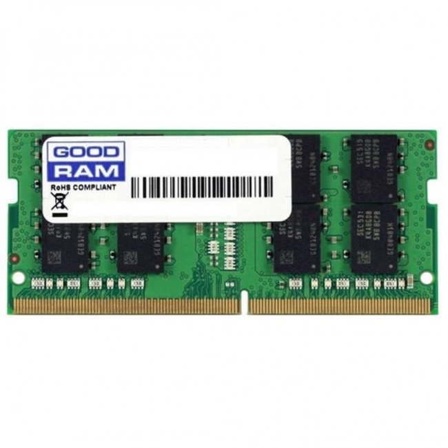 

Модуль памяти для ноутбука SoDIMM DDR4 4GB 2666 MHz GOODRAM (GR2666S464L19S/4G)