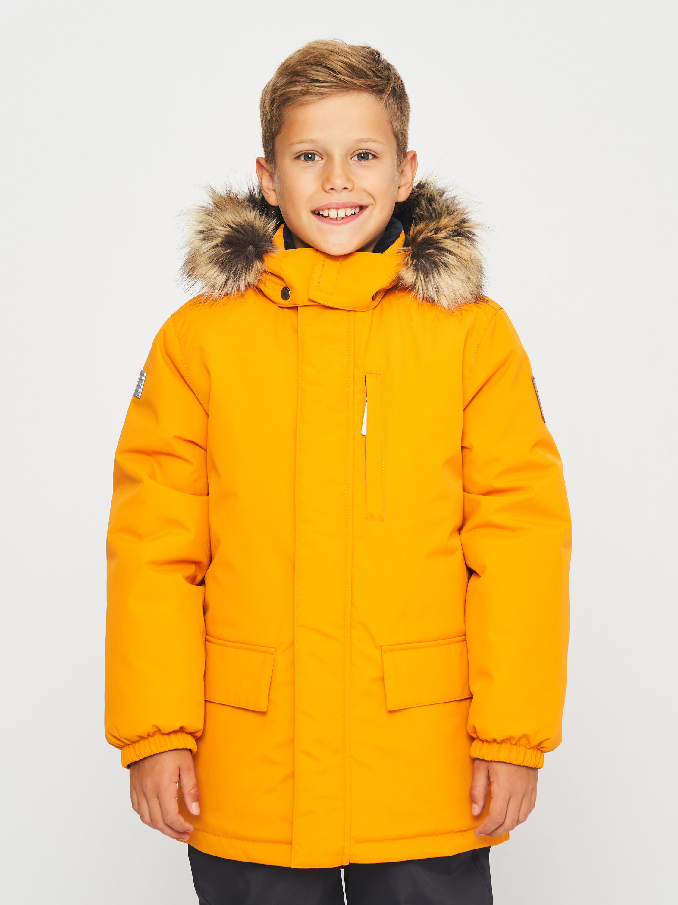 Акция на Дитяча зимова куртка-парка для хлопчика Lenne Snow 23341-456 128 см от Rozetka