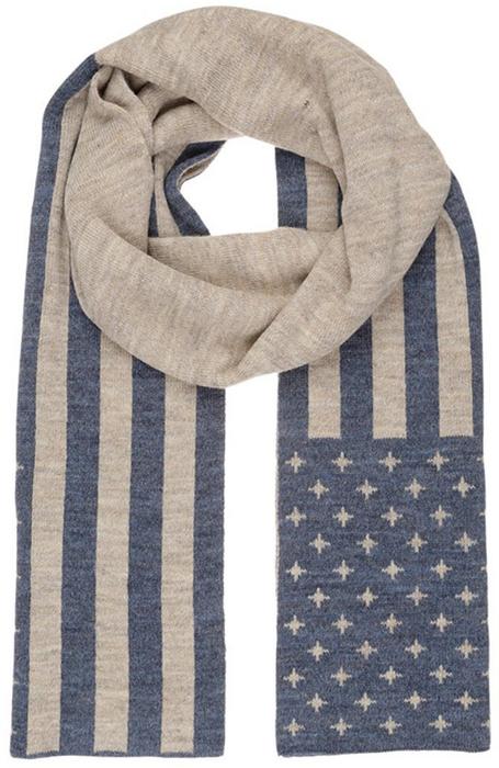 

Шарф Wrangler American Flag Scarf Серый 88-88