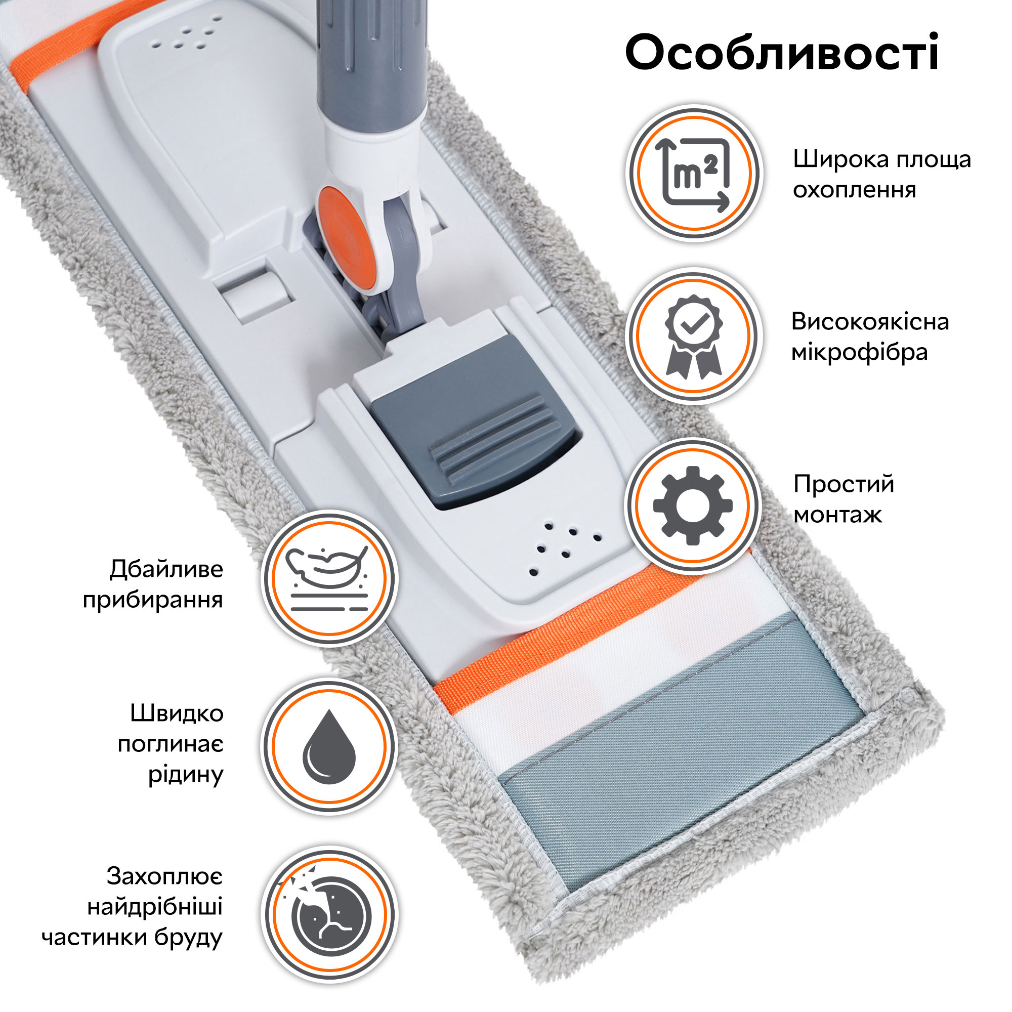 Губка для швабри RZTK Microfibre — фото 3