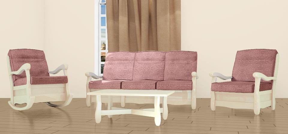 

Диван 3мест с механизмом, lucca 8 rose, Mobiladalin