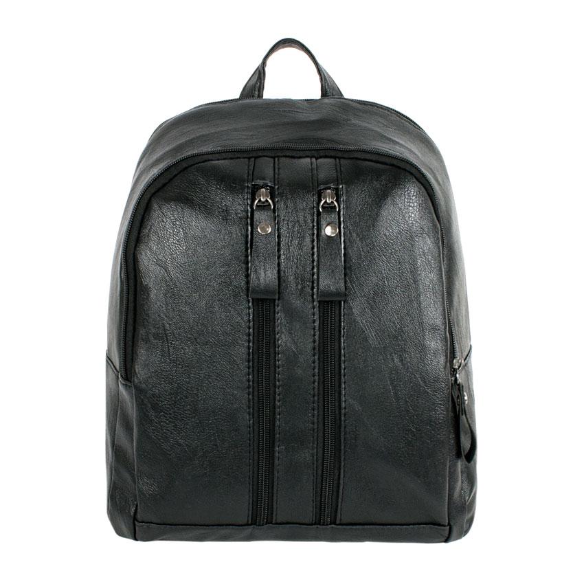 

Рюкзак городской BackPack Middle Кожзам 32х27х13 см Чёрный