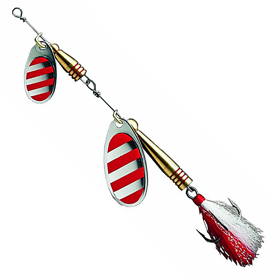 

Блесна DAM Effzett Tandem Dressed Spinner с бородкой 14 г Stripe