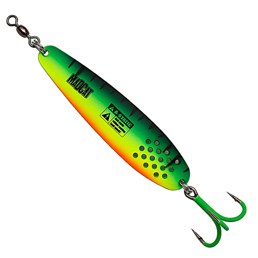

Блесна DAM Madcat A-Static Turbine Spoon 90 г тройник № 3/0 Firetiger