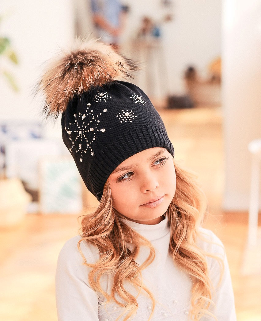 

Шапка So cute Эрика 50-55 см Черная (BL1-54)