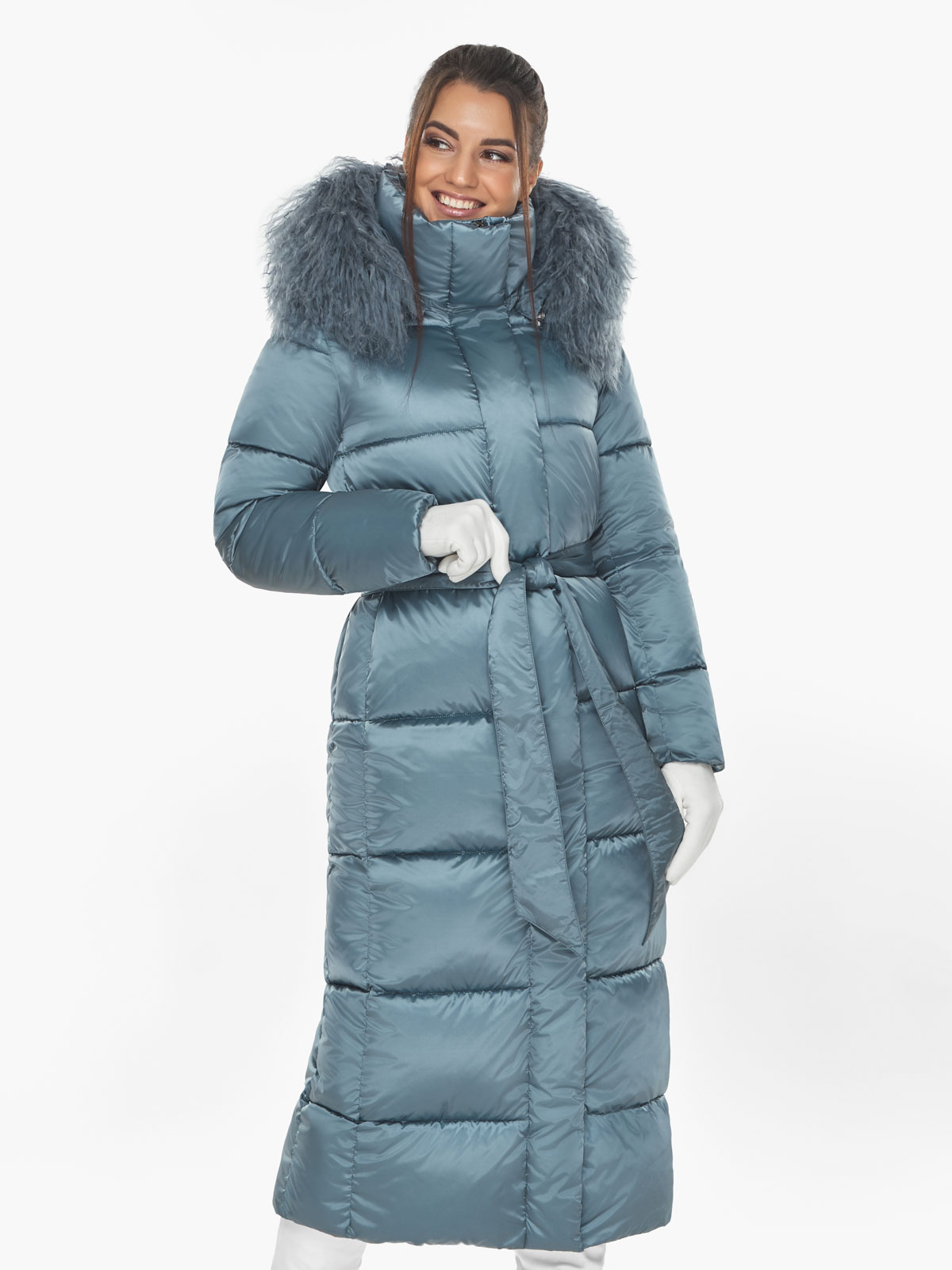 Акція на Куртка зимова довга жіноча Braggart 59130 48 (M) Маренго від Rozetka