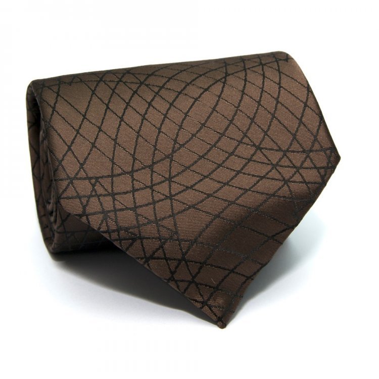 

Галстук Rafello Коричневый С Узором Zn-1850