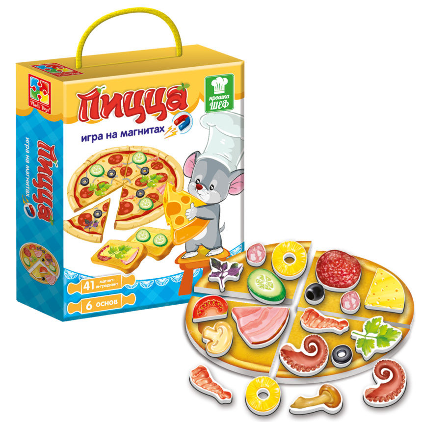 

Игра магнитная Vladi Toys "Пицца" (рус) VT3004-08