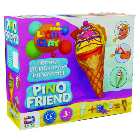 

Набор легкого прыгающего пластилина ОКТО Moon Light Clay Pino Friend Айси (9) 70039