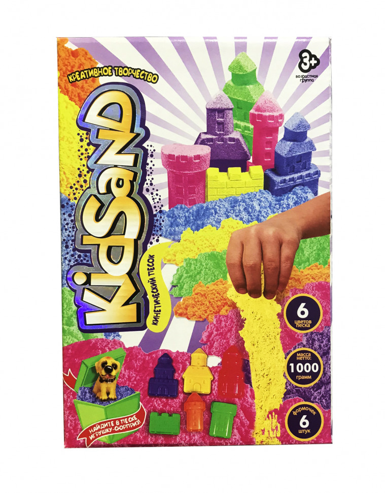 

Кинетический песок Danko Toys "KidSand" коробка 1000г KS-04-10