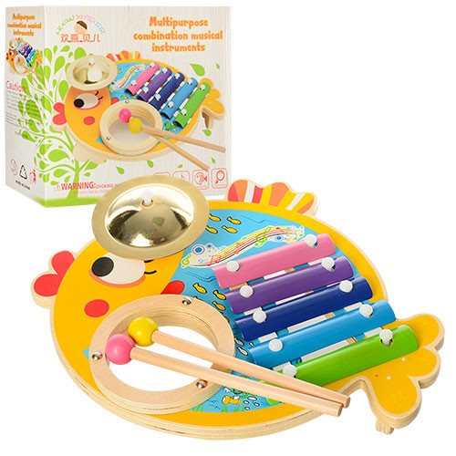 

Деревянная игрушка HUANXIBEIER Ксилофон MD 0903