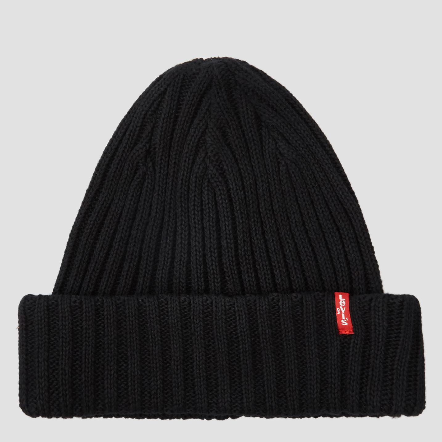 Акція на Шапка Levi's Ribbed Beanie 225186-6-59 One size Regular Black від Rozetka