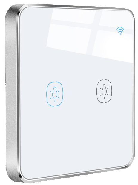 

Умный сенсорный ZigBee выключатель без нуля Tervix Pro Line ZigBee Touch Switch (2 клавиши)