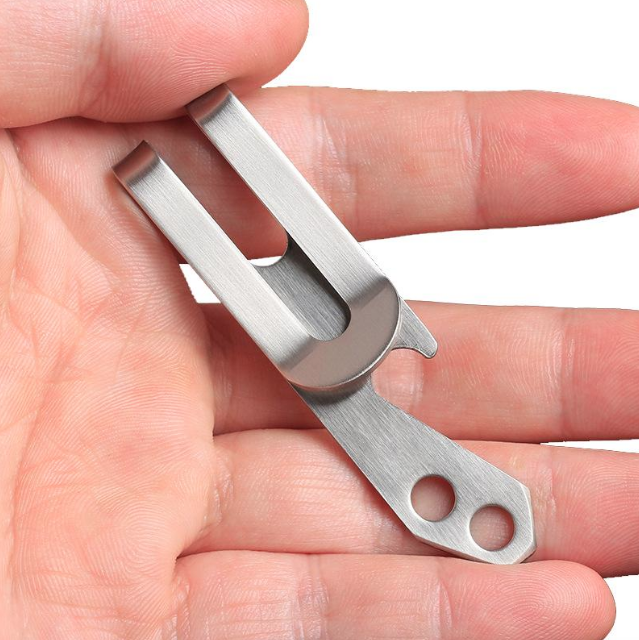 

Зажим для денег Silver Opener металлический для мужчин и женщин 7,6 х 1,9 х 1,5 см Серый