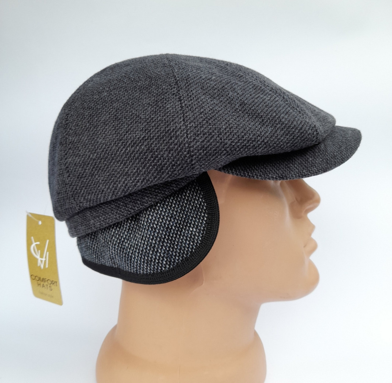 Кепка восьмиклинка хулиганка зимняя с ушами 56 от продавца: Just_hat ...
