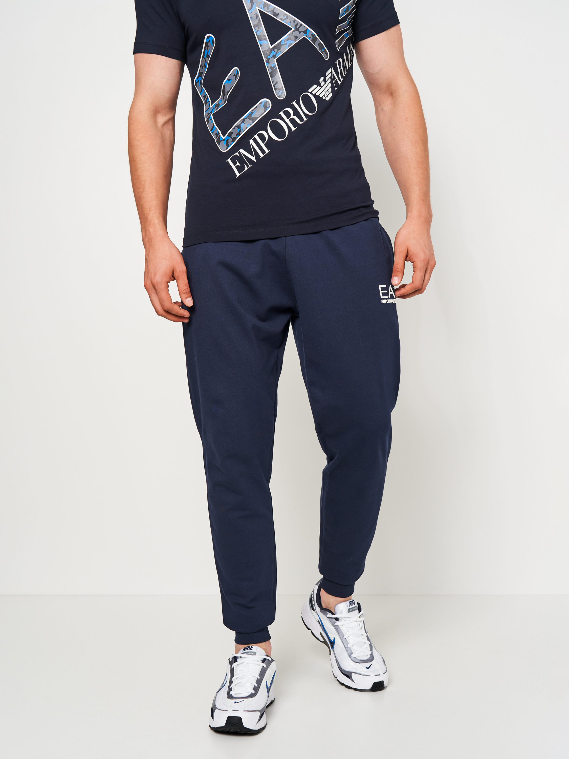 Акція на Спортивні штани чоловічі Emporio Armani 10781.30 XL Темно-сині від Rozetka