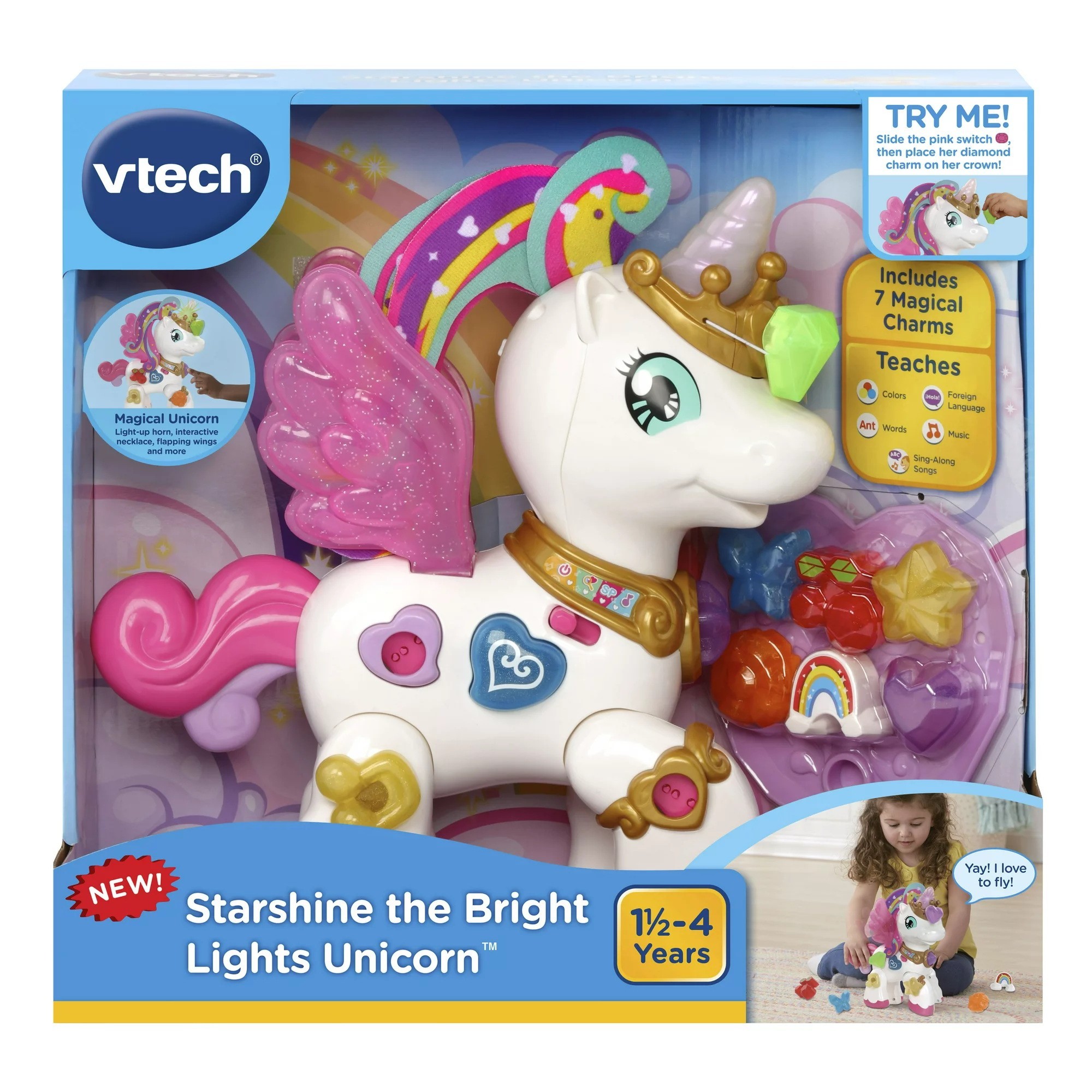 Интерактивная игрушка VTech Starshine the Bright Lights Unicorn Волшебный  Единорог со звуками и светом – фото, отзывы, характеристики в  интернет-магазине ROZETKA от продавца: MiToy | Купить в Украине: Киеве,  Харькове, Днепре, Одессе,