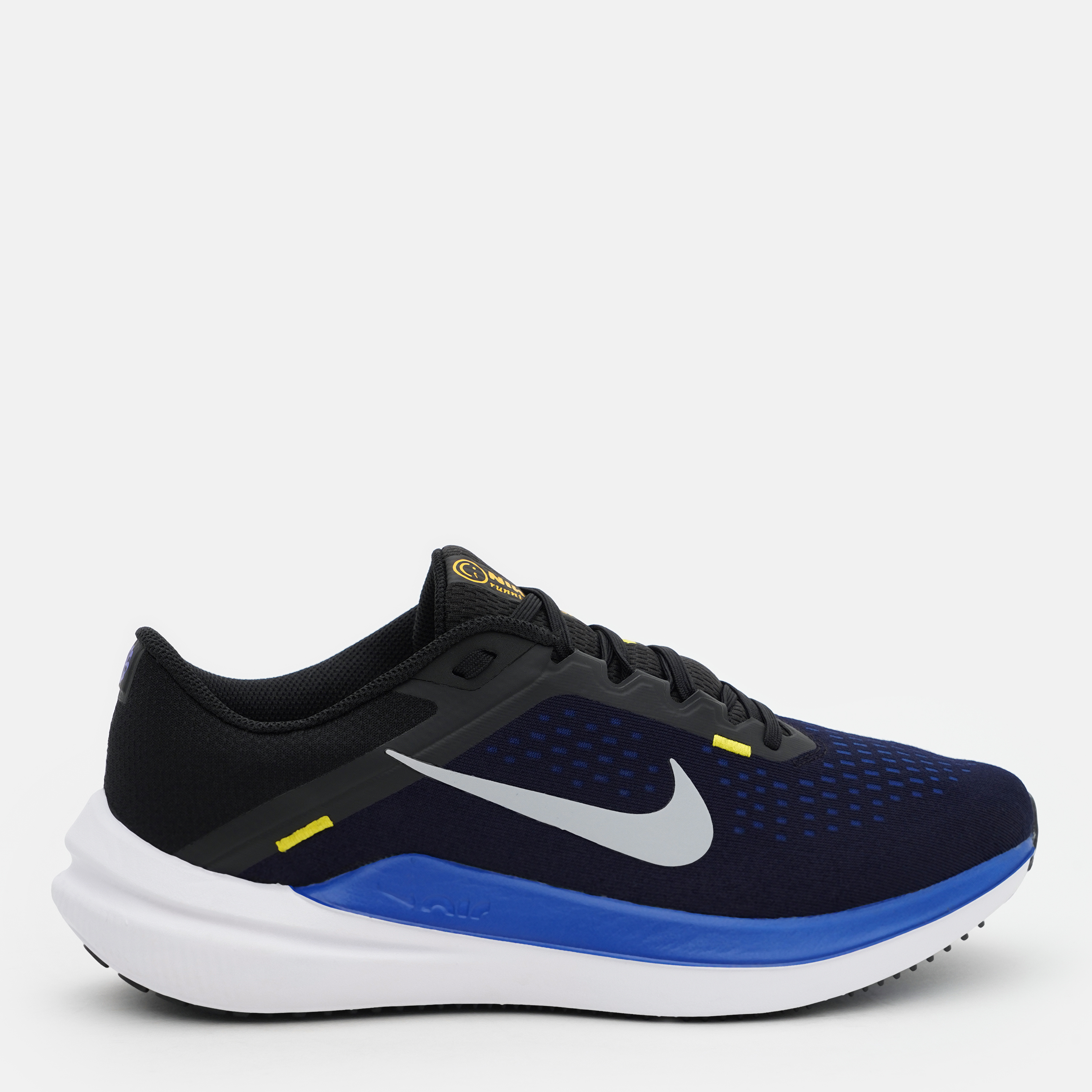 Акція на Чоловічі кросівки для бігу Nike Air Winflo 10 DV4022-005 45 (11US) 29 см Black/Wolf Grey-Racer Blue-High Voltage від Rozetka