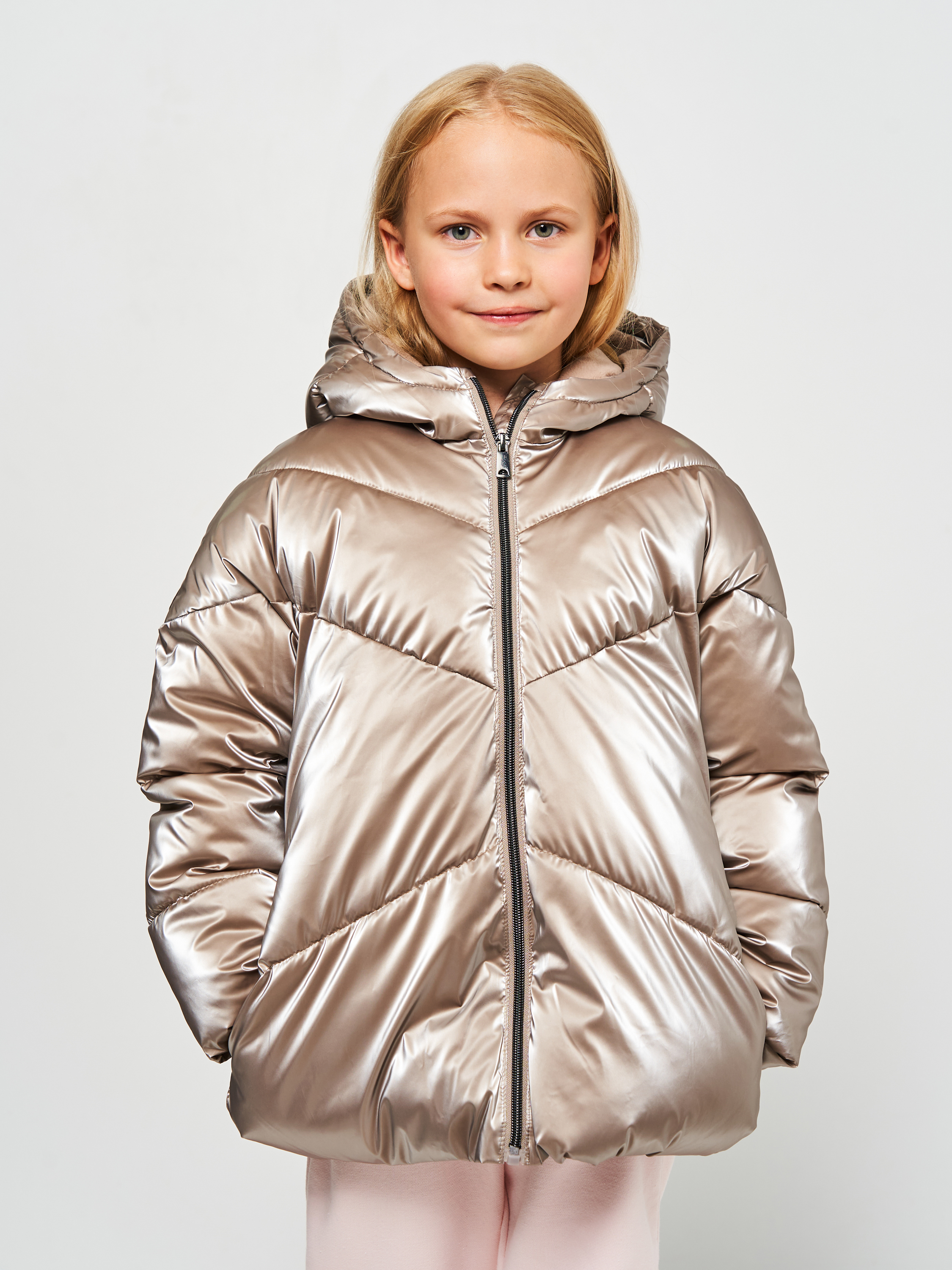 Акція на Підліткова зимова куртка для дівчинки Minoti 16coat 20 39825JNR 92-98 см Коричнева від Rozetka