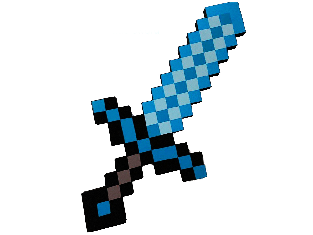 

Алмазный меч BauTech 45 см пиксельный Minecraft Синий (1008-274-00)