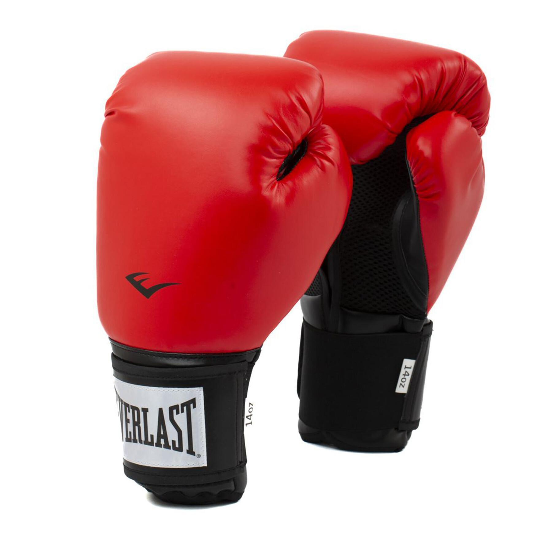 Боксерские перчатки Everlast PROSTYLE 2 BOXING GLOVES красный Unisex 14 .