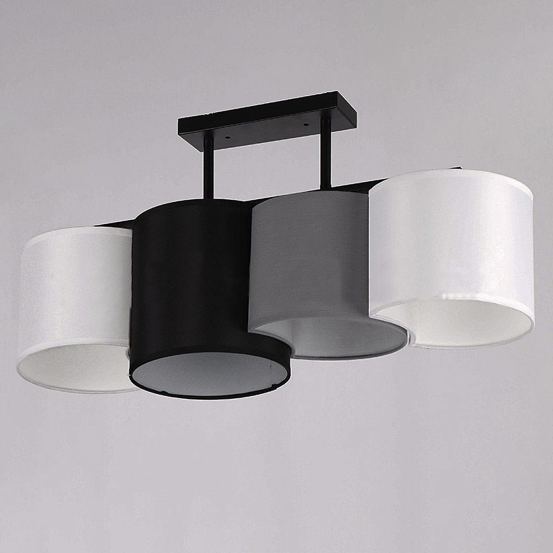 

Люстра с абажуром Svitlight 29-K048/4 BK/WT/BK