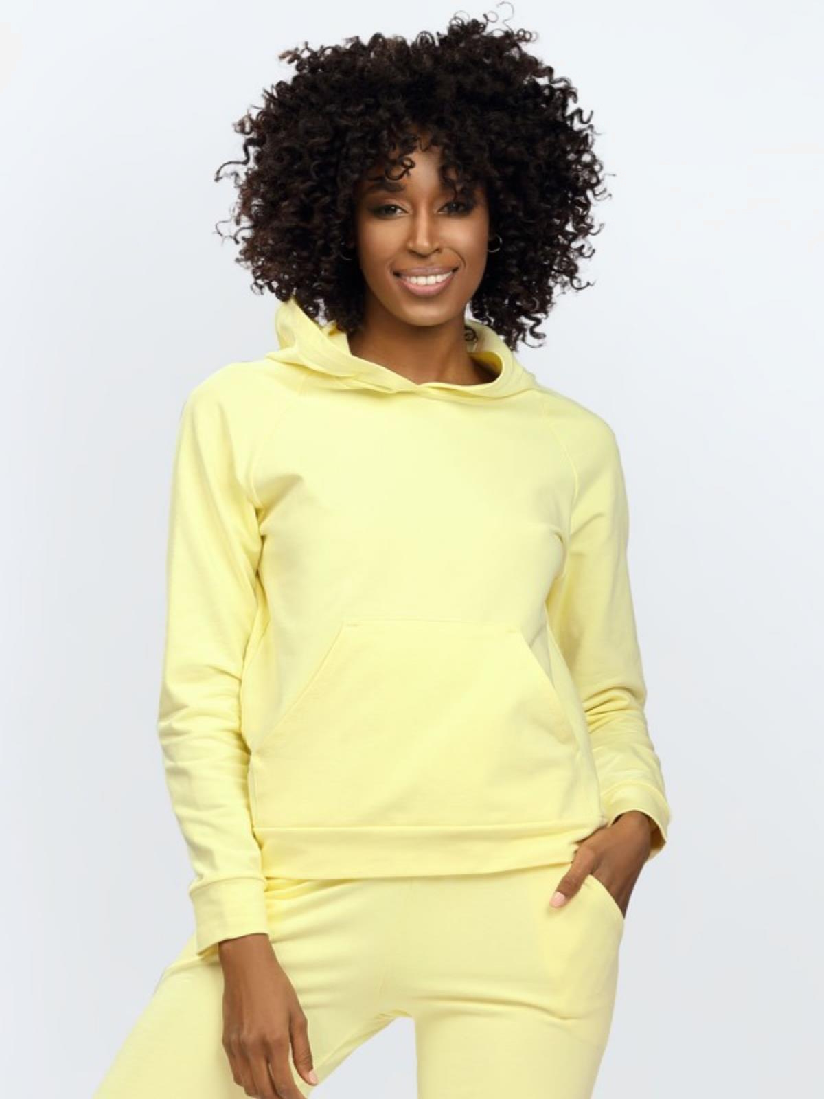 Акція на Худі жіноче DKaren Sweatshirt Seattle XL Жовте від Rozetka