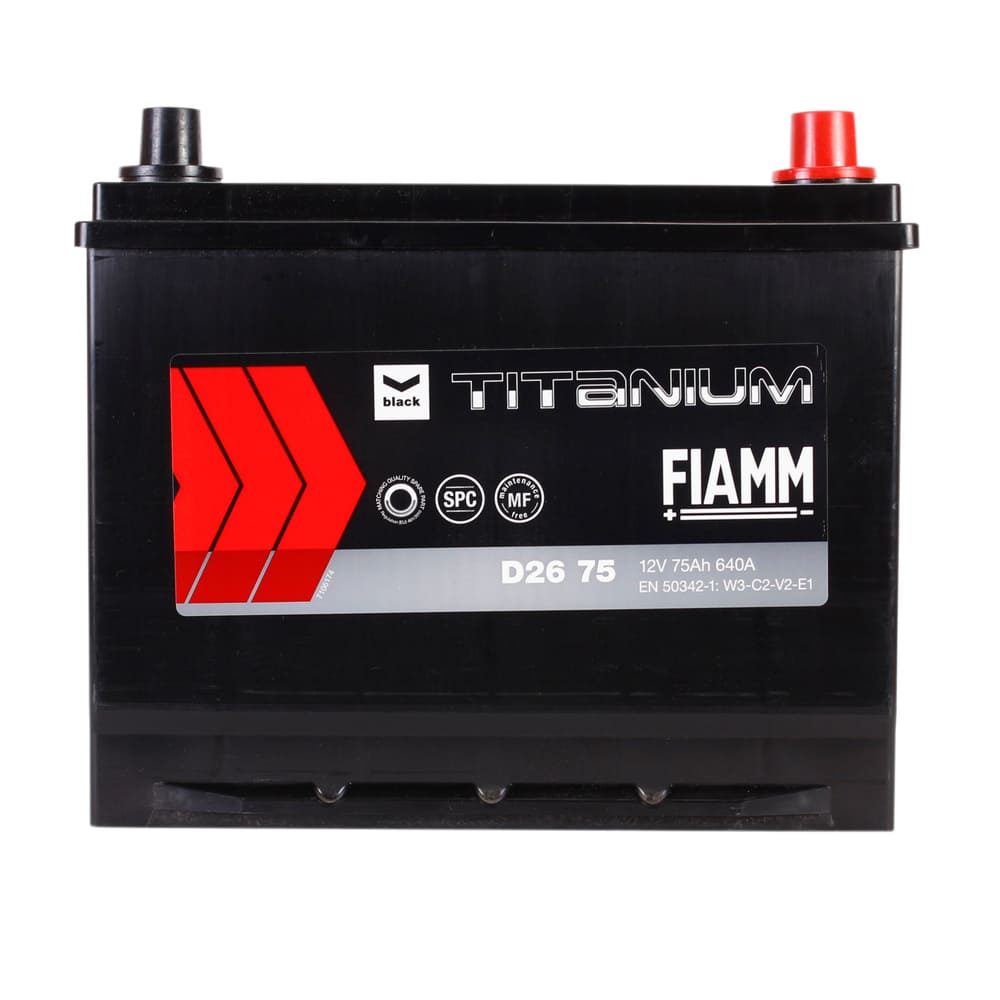 Автомобильный аккумулятор FIAMM Titanium Black 6CT 75Ah Asia R+ D2675 ...