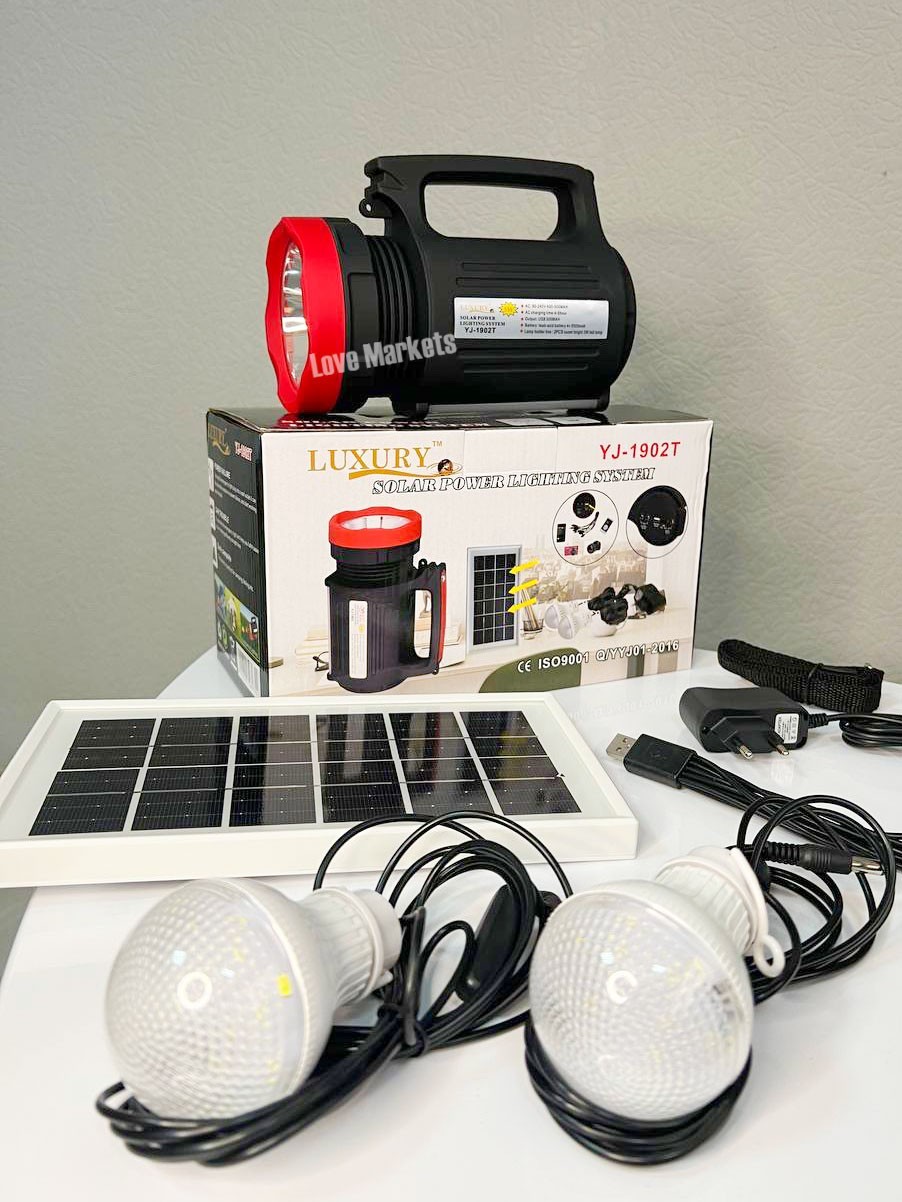 Универсальный фонарь станция Luxury YJ-1902T 5W+22SMD 2 лампочки ...