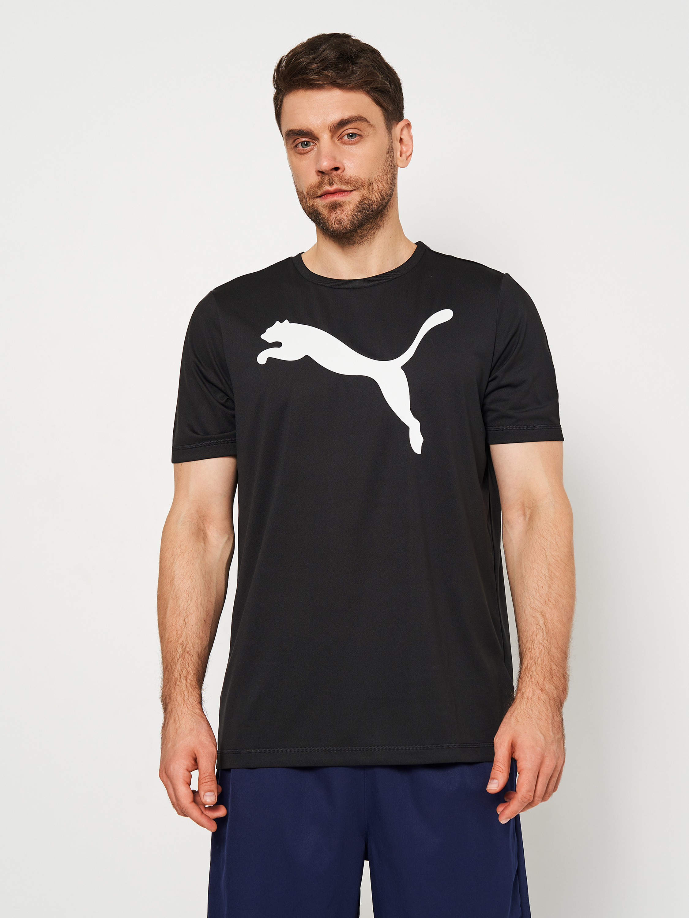 Акція на Футболка Puma Active Big Logo Tee 58672401 XL Black від Rozetka