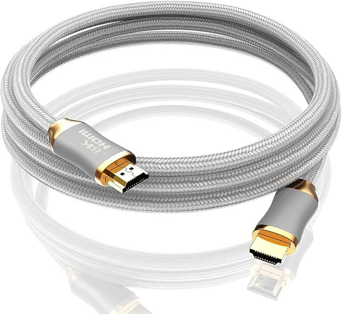 Кабель BHW 3м HDMI to HDMI 2.1 8K-60Hz 4K-144Hz 3D HDR eARC белый ...