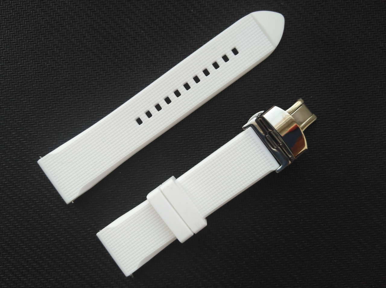 

Каучуковый ремешок для часов Watch Band 20 мм Белый