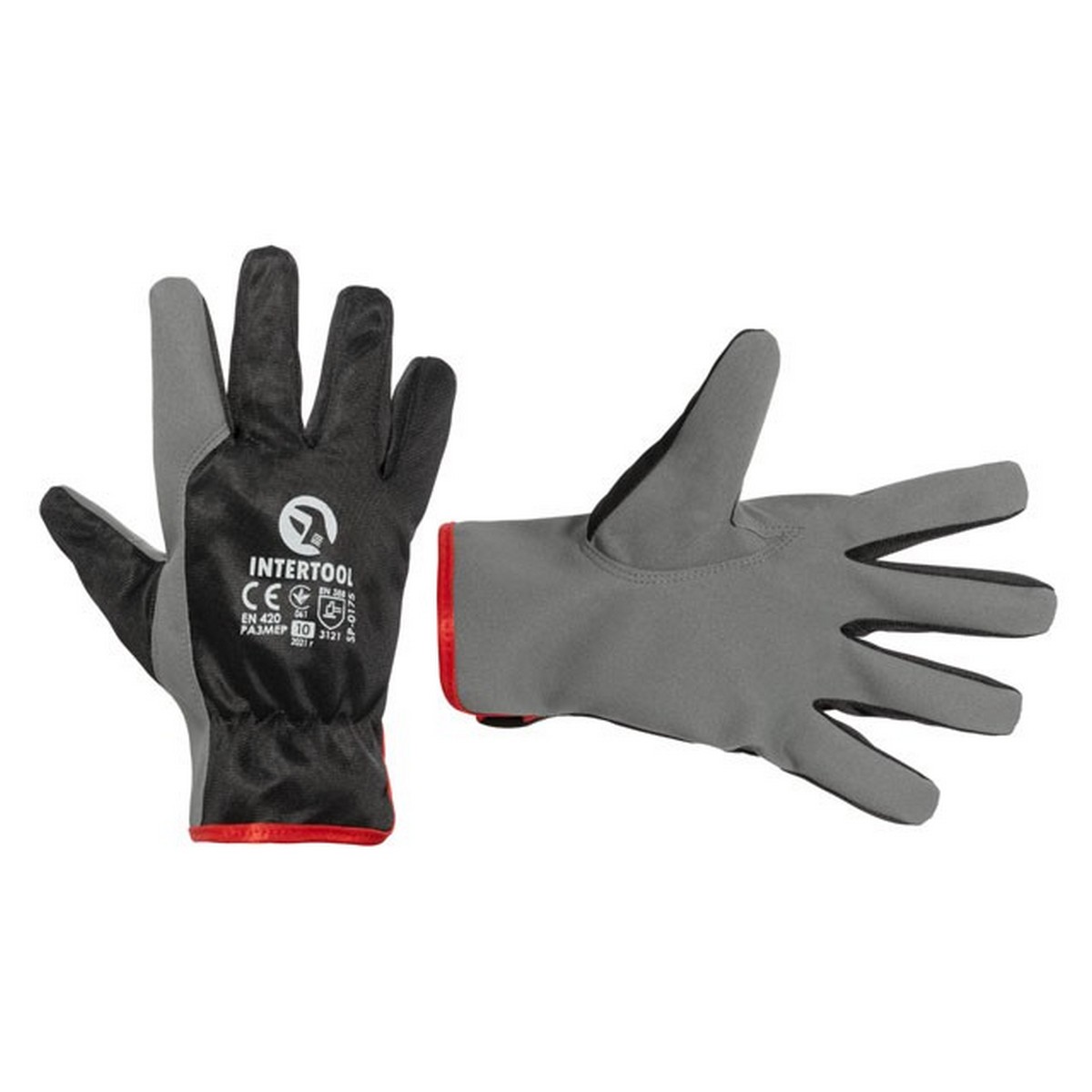 Перчатка кожаная комбинированная из высококачественной эко-кожи – фото ...