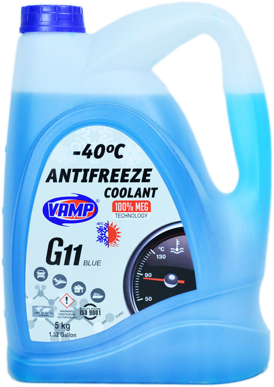 Охлаждающая жидкость 5 л -40°С Антифриз Ct11 (МЕГ) ВАМП Синий 000251403 ...